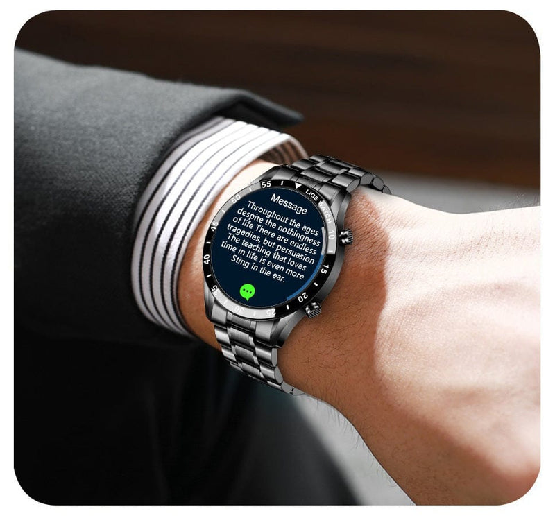 Smartwatch Clássico de Luxo Modern Iron Lige - Maré Descontos